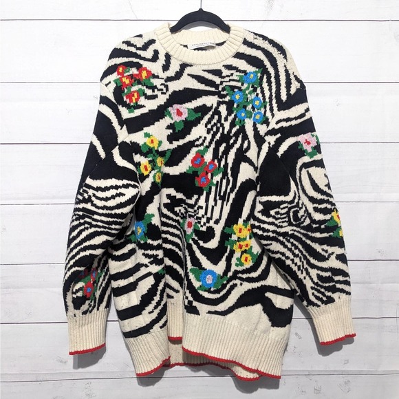 Philosophy Di Lorenzo Serafini Abstract Knitted Dress Multicolor Women's Size 6 - Picture 4 of 12